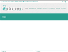 Tablet Screenshot of bioalemana.com